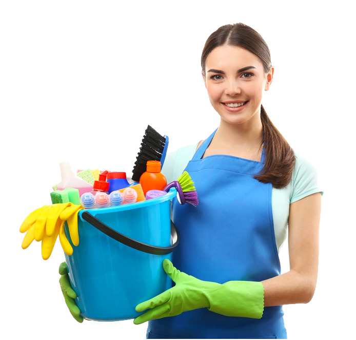 Cleaner with supplies